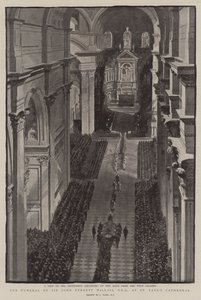 O Funeral de Sir John Everett Millais, na Catedral de São Paulo